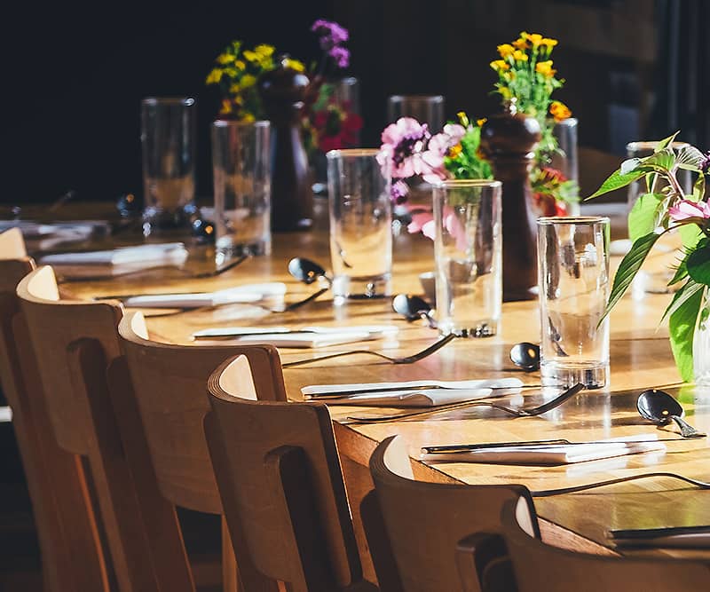 Set Dining Table 1 Private and holiday catering Toronto